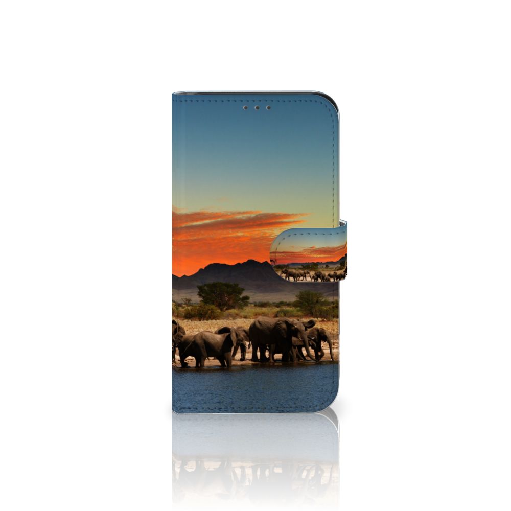 Samsung Galaxy Xcover 5 Telefoonhoesje met Pasjes Olifanten