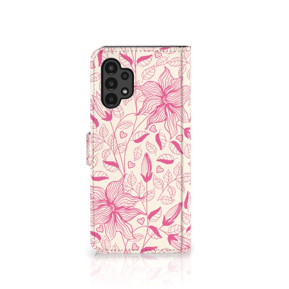 Samsung Galaxy A13 (4G) Hoesje Pink Flowers