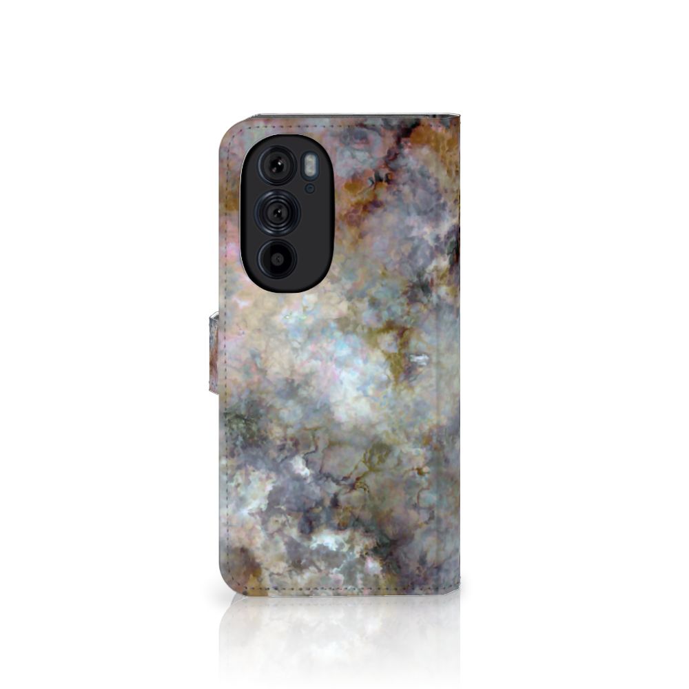 Motorola Edge 30 Pro Bookcase Marmer Grijs