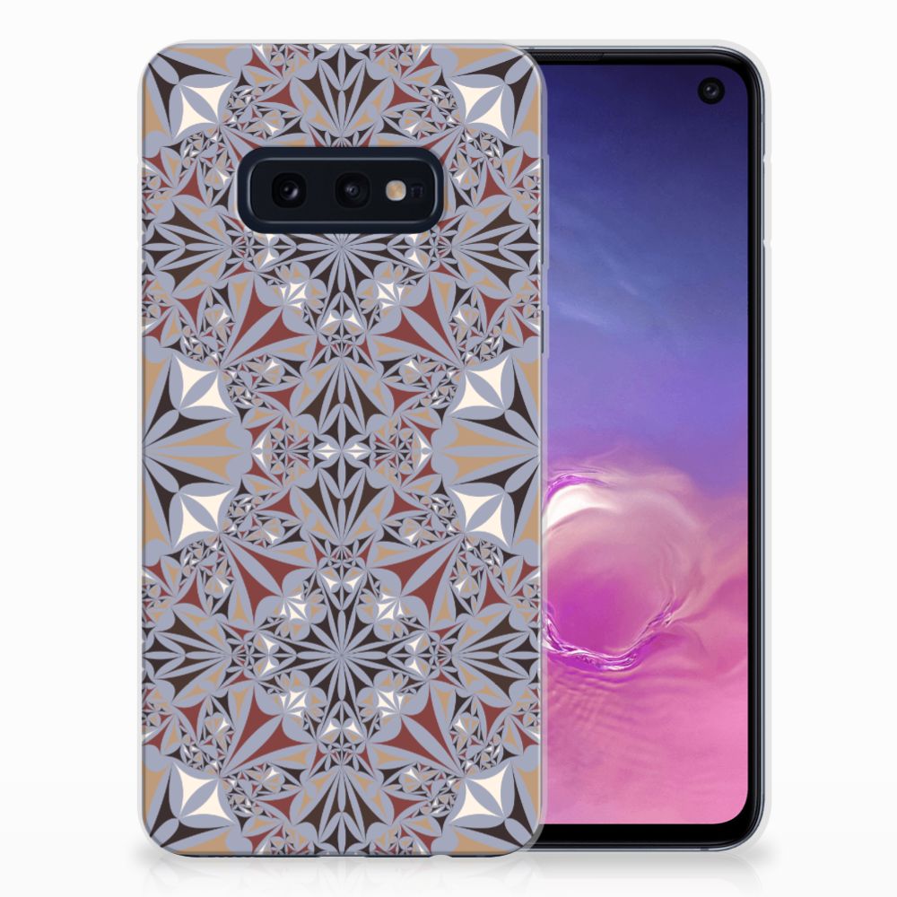 Samsung Galaxy S10e TPU Siliconen Hoesje Flower Tiles