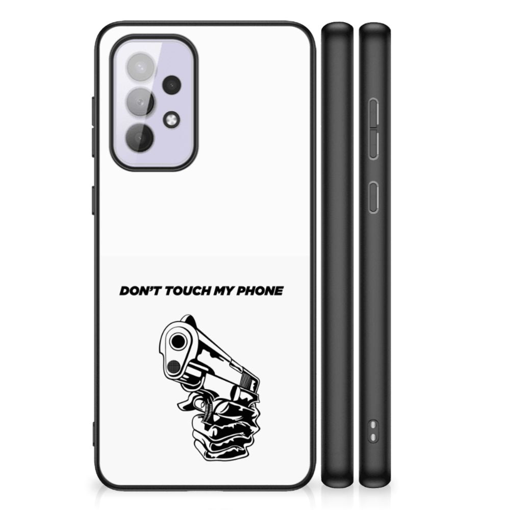 Samsung Galaxy A33 5G Telefoon Hoesje Gun Don't Touch My Phone B2C Telecom