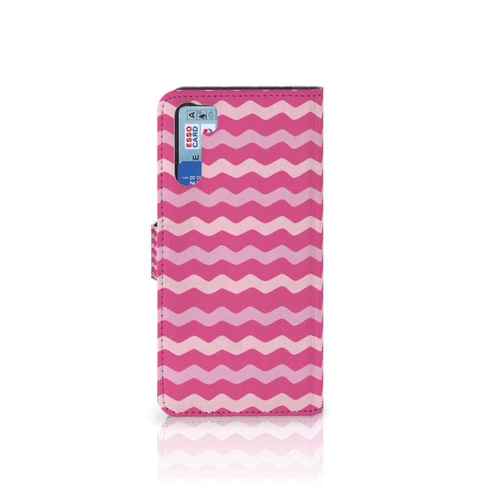 OPPO A91 | Reno3 Telefoon Hoesje Waves Pink