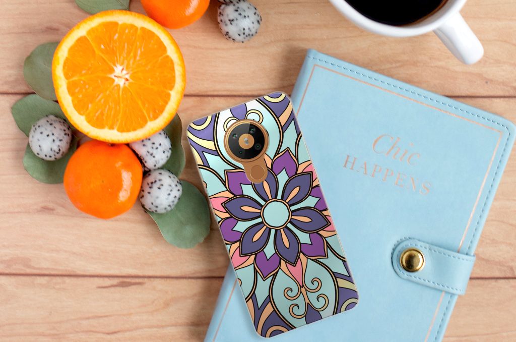 Nokia 5.3 TPU Case Purple Flower B2C Telecom