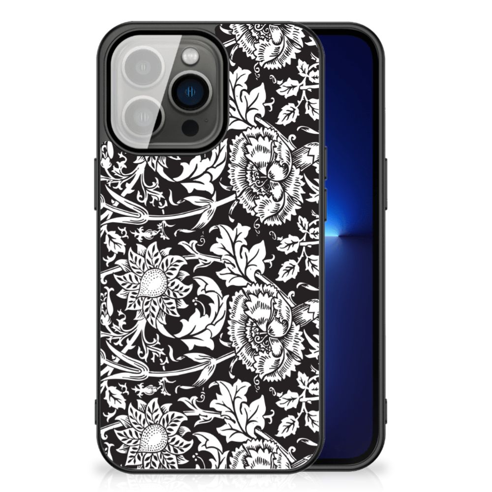 iPhone 13 Pro Bloemen Hoesje Black Flowers B2C Telecom