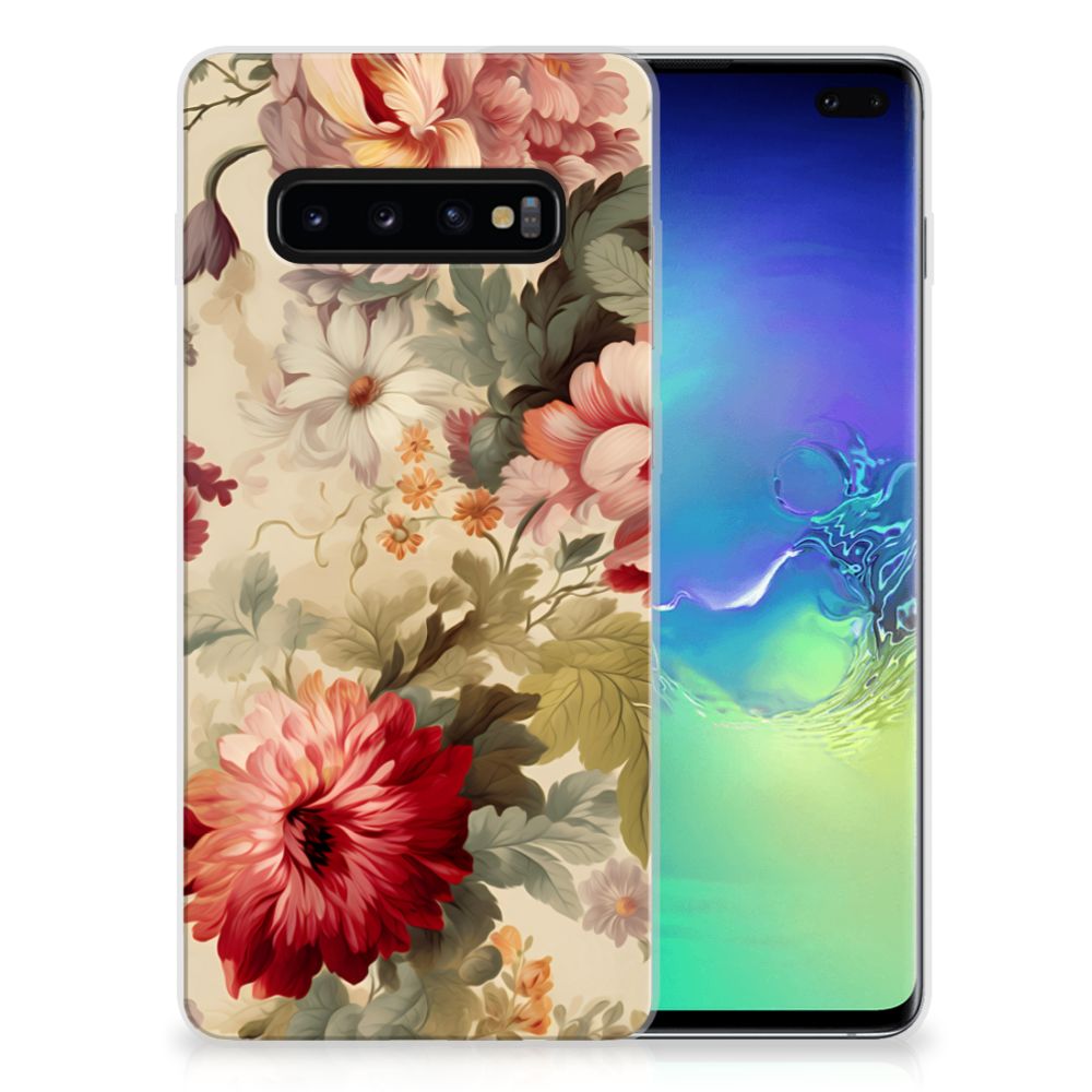 TPU Case voor Samsung Galaxy S10 Plus Bloemen