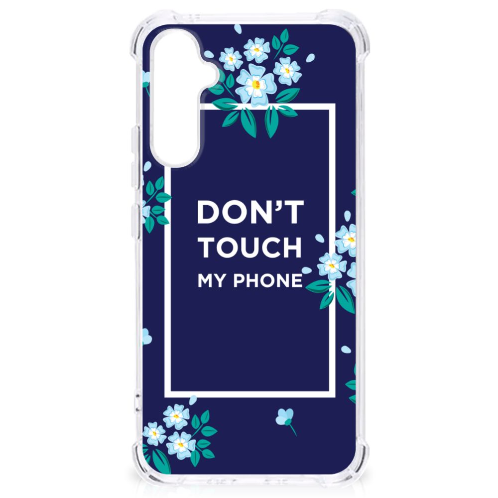 Samsung Galaxy A34 Anti Shock Case Flowers Blue DTMP B2C Telecom