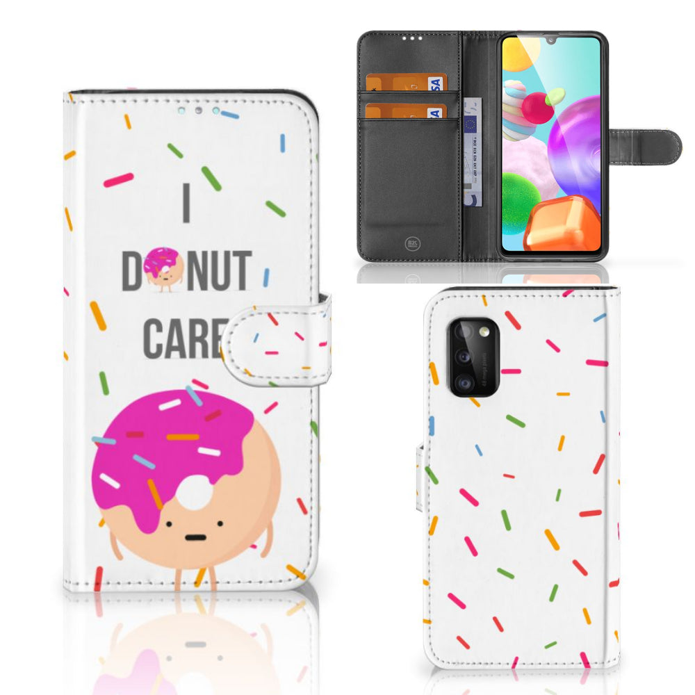 Samsung Galaxy A41 Book Cover Donut Roze