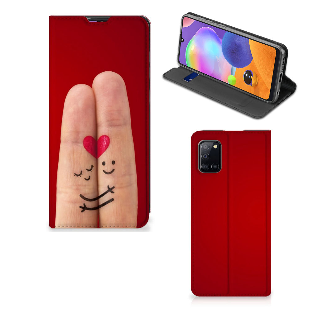 Samsung Galaxy A31 Hippe Standcase Liefde - Origineel Romantisch Cadeau