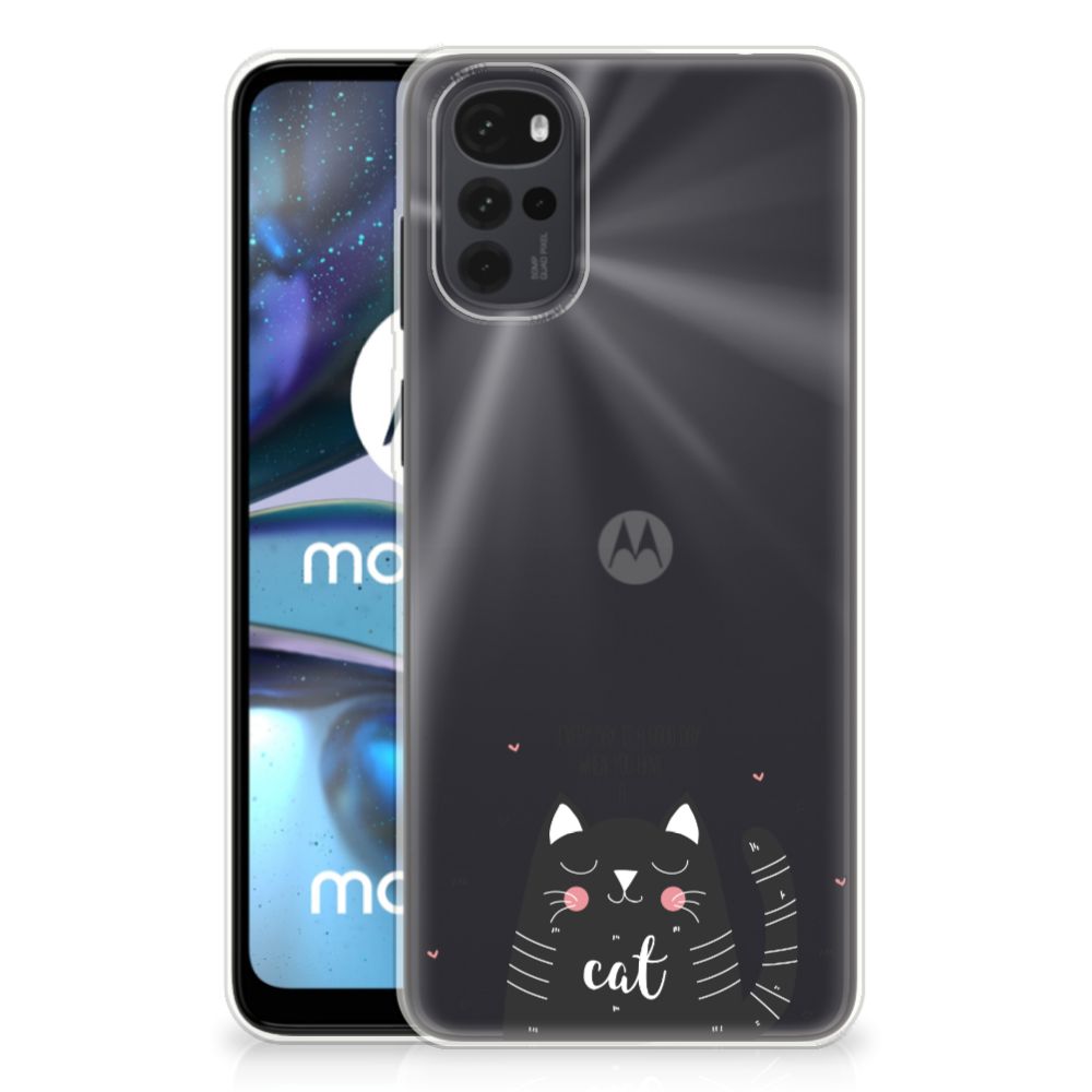 Motorola Moto G22 Telefoonhoesje met Naam Cat Good Day B2C Telecom