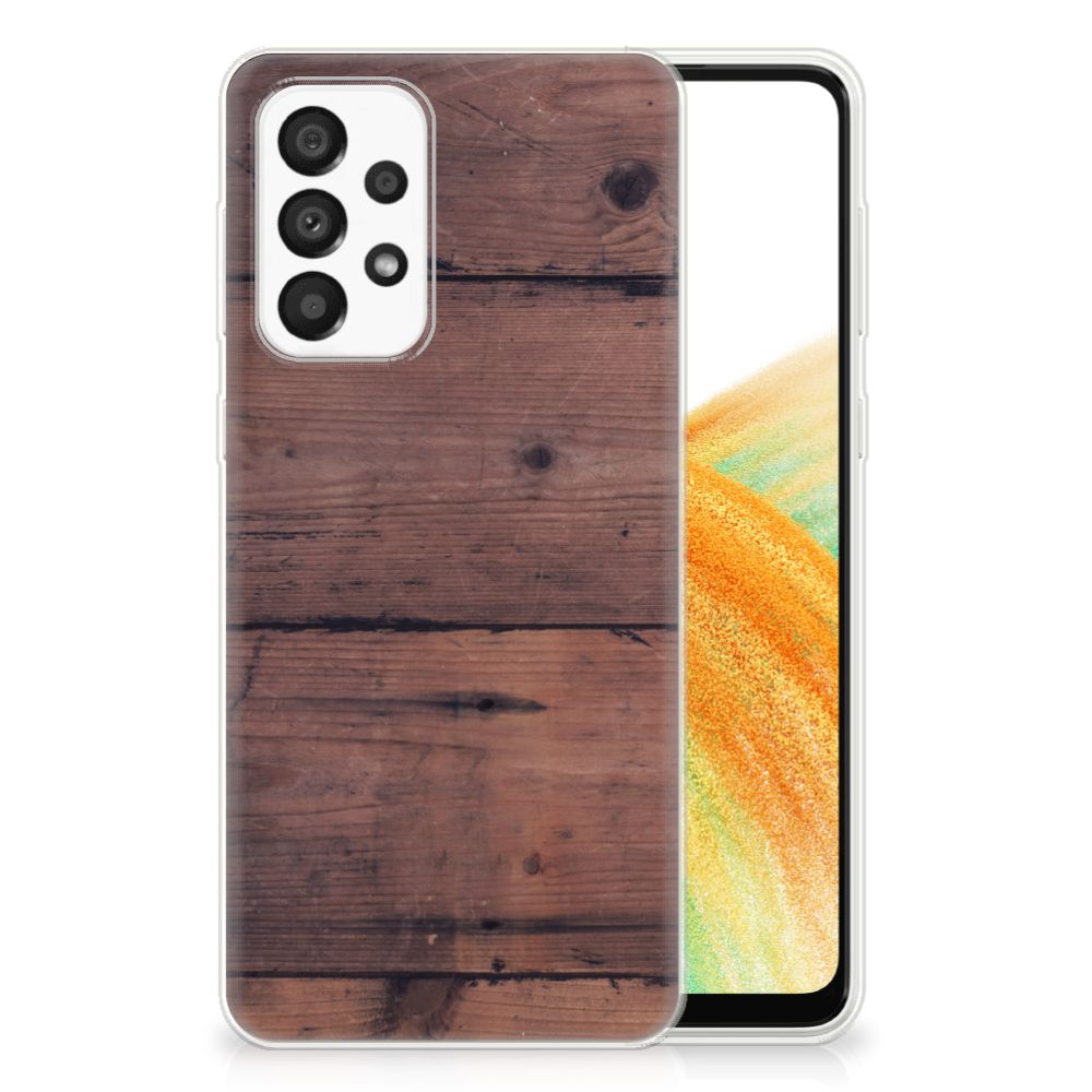 Samsung Galaxy A33 5G Bumper Hoesje Old Wood B2C Telecom