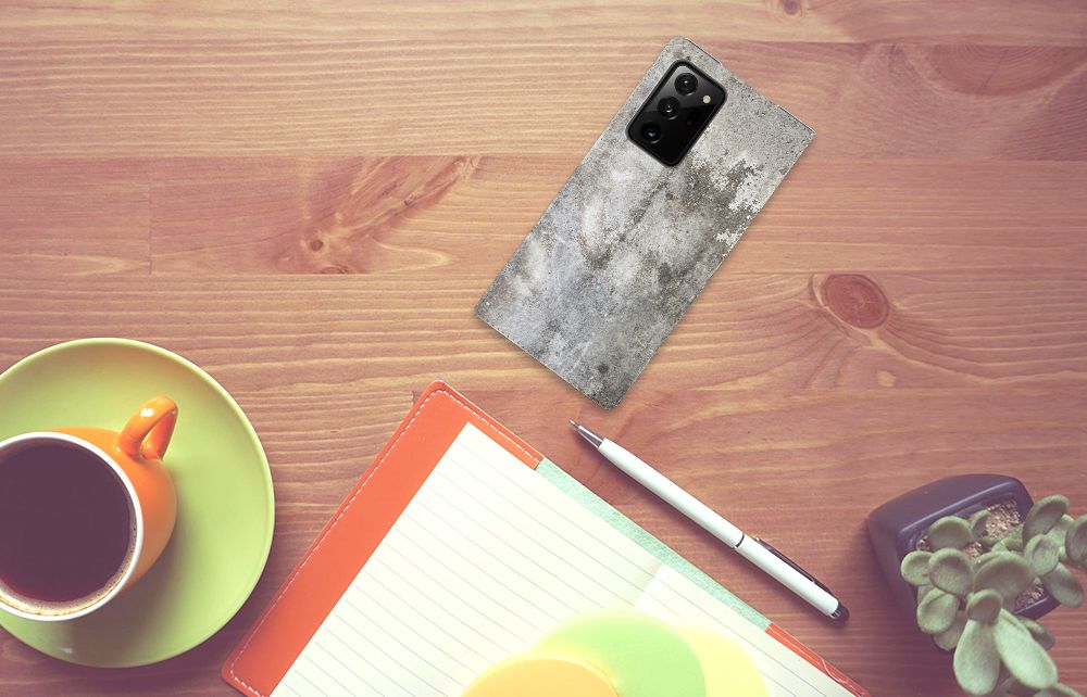 Samsung Galaxy Note 20 Ultra Standcase Beton Print - B2C Telecom