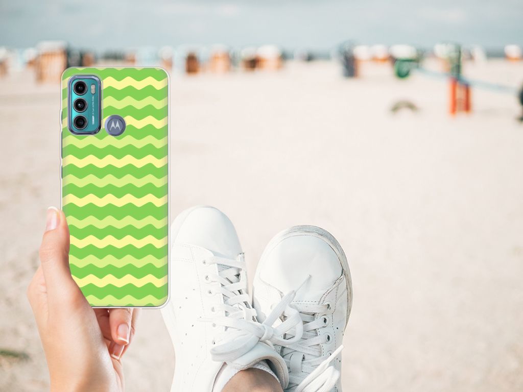 Motorola Moto G60 TPU bumper Waves Green B2C Telecom