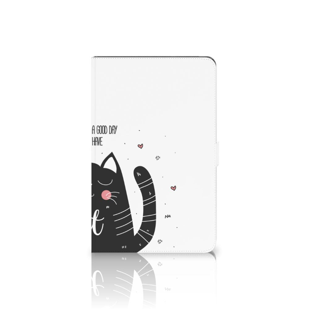 Samsung Galaxy Tab S6 Lite | S6 Lite (2022) Hippe Tablet Hoes Cat Good Day