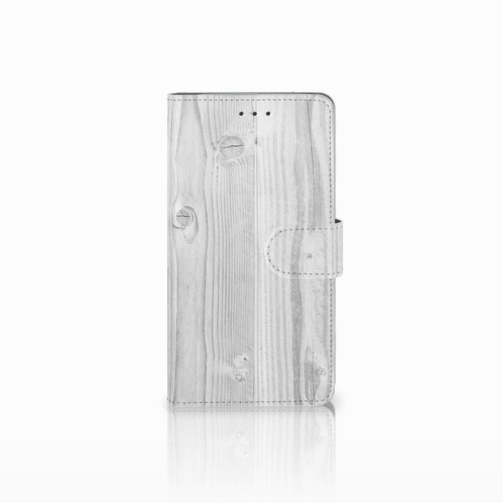 Samsung Galaxy J7 2016 Book Style Case White Wood