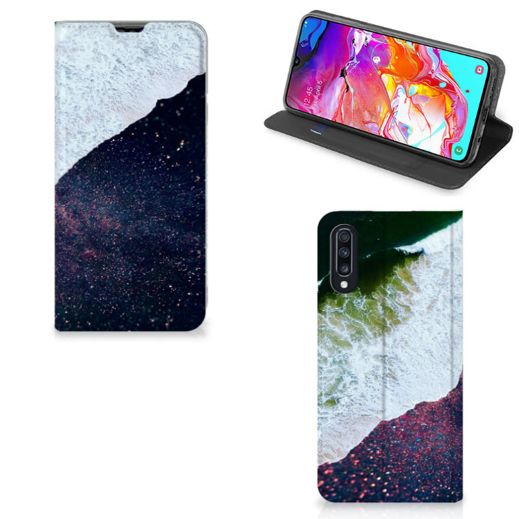 Samsung Galaxy A70 Stand Case Sea in Space