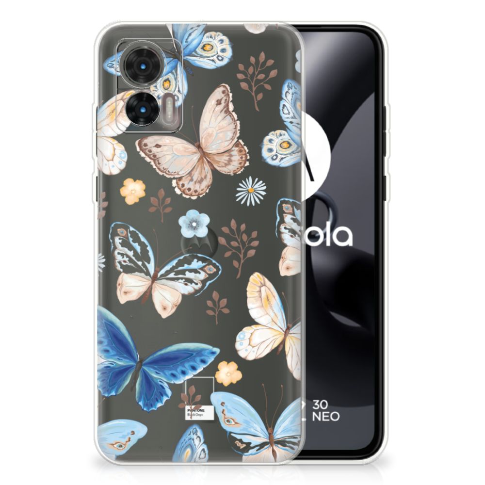 TPU Hoesje voor Motorola Edge 30 Neo Vlinder B2C Telecom