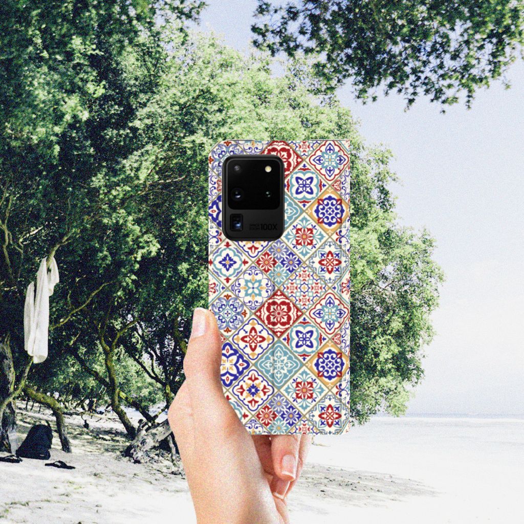 Samsung Galaxy S20 Ultra Standcase Tiles Color - B2C Telecom