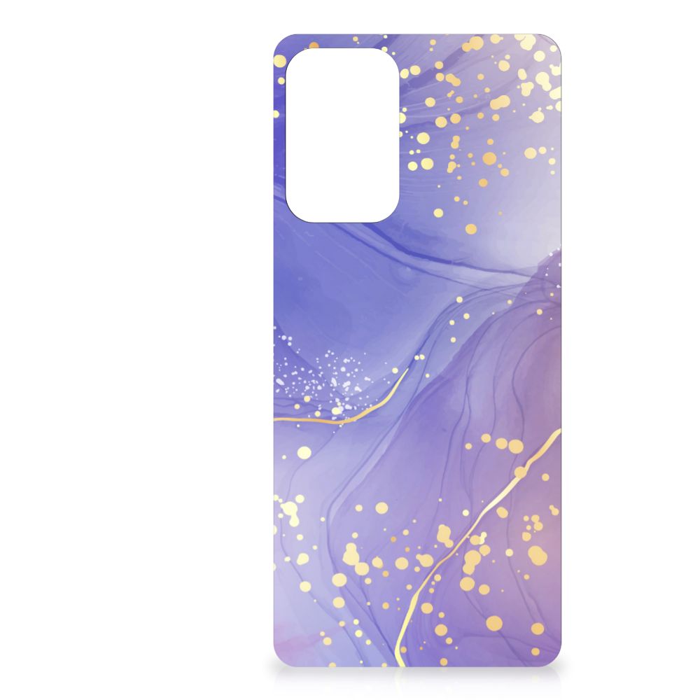 Kleurrijke Telefoonhoesje voor Samsung Galaxy A72 (5G/4G) Watercolor Paars