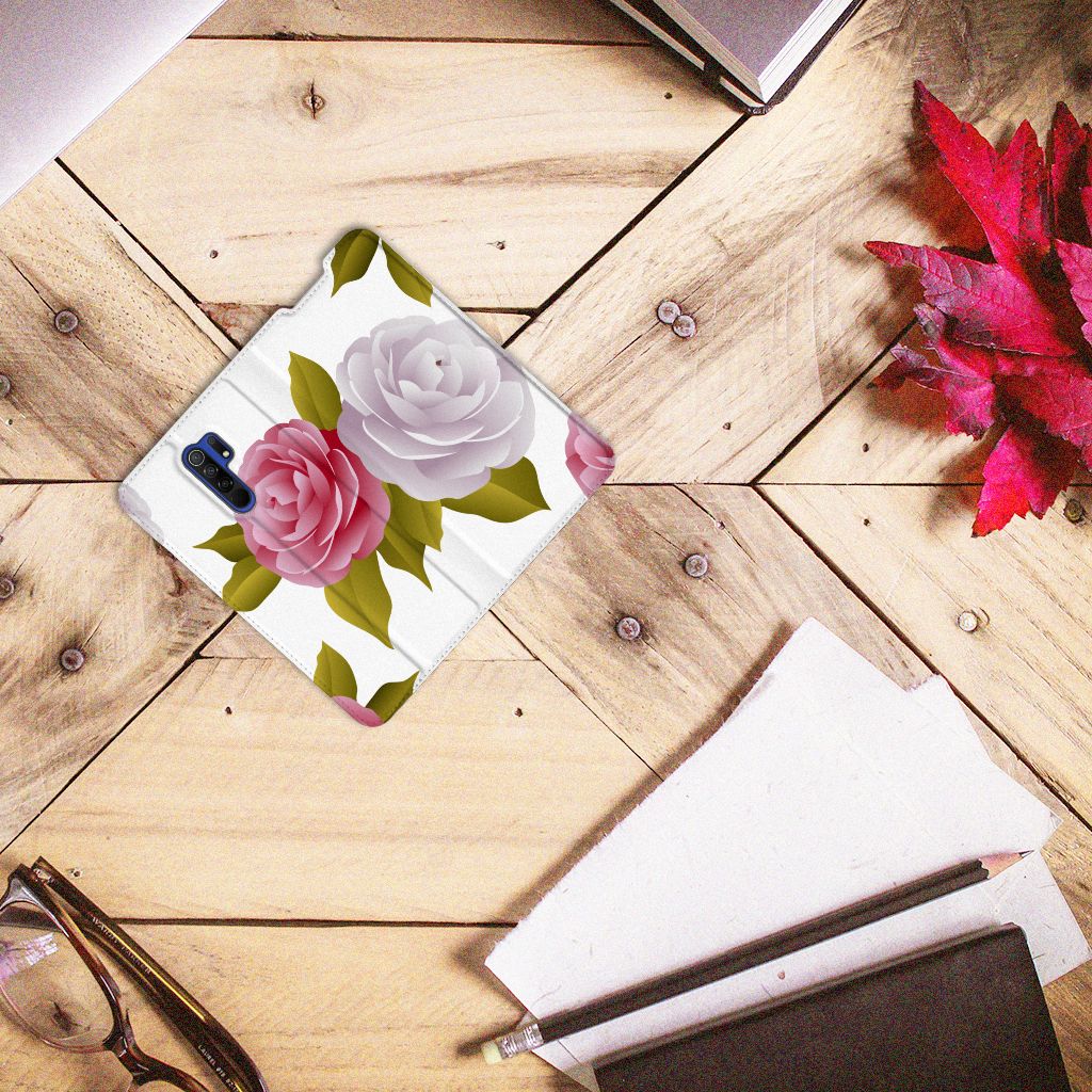 Xiaomi Redmi 9 Smart Cover Roses - B2C Telecom