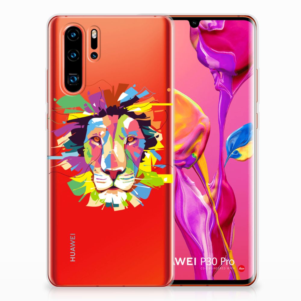 Huawei P30 Pro Telefoonhoesje met Naam Lion Color