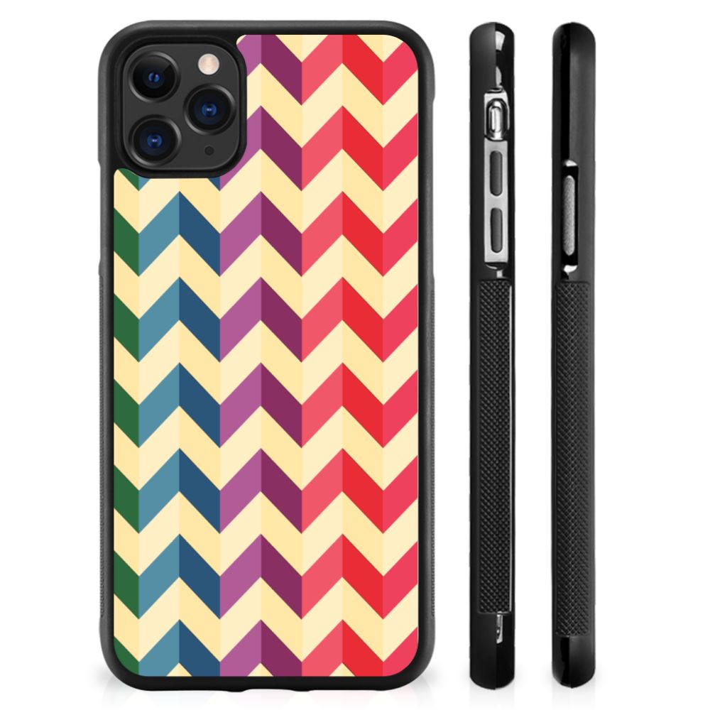 Apple iPhone 11 Pro Max Bumper Case Zigzag Multi Color B2C Telecom