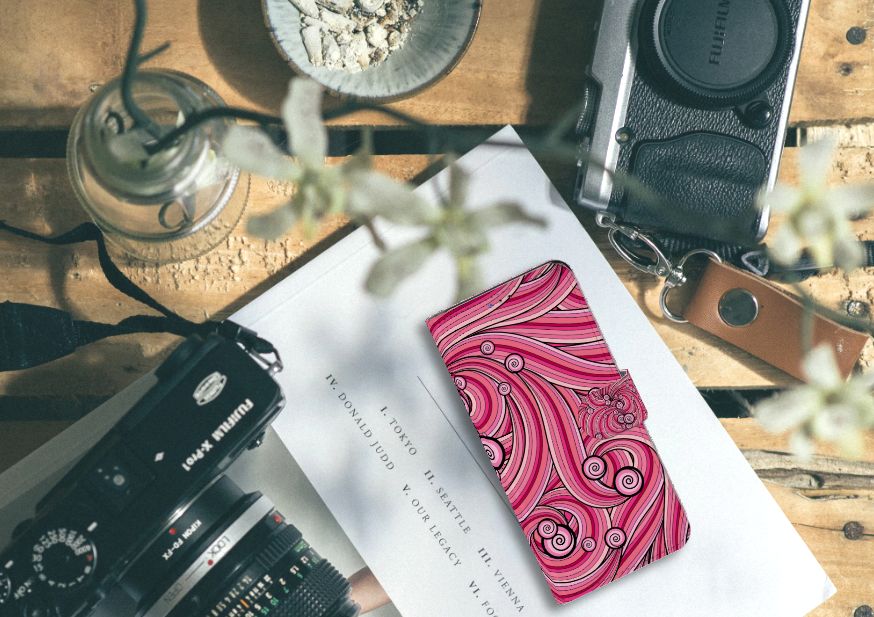 Samsung Galaxy A20s Hoesje Swirl Pink