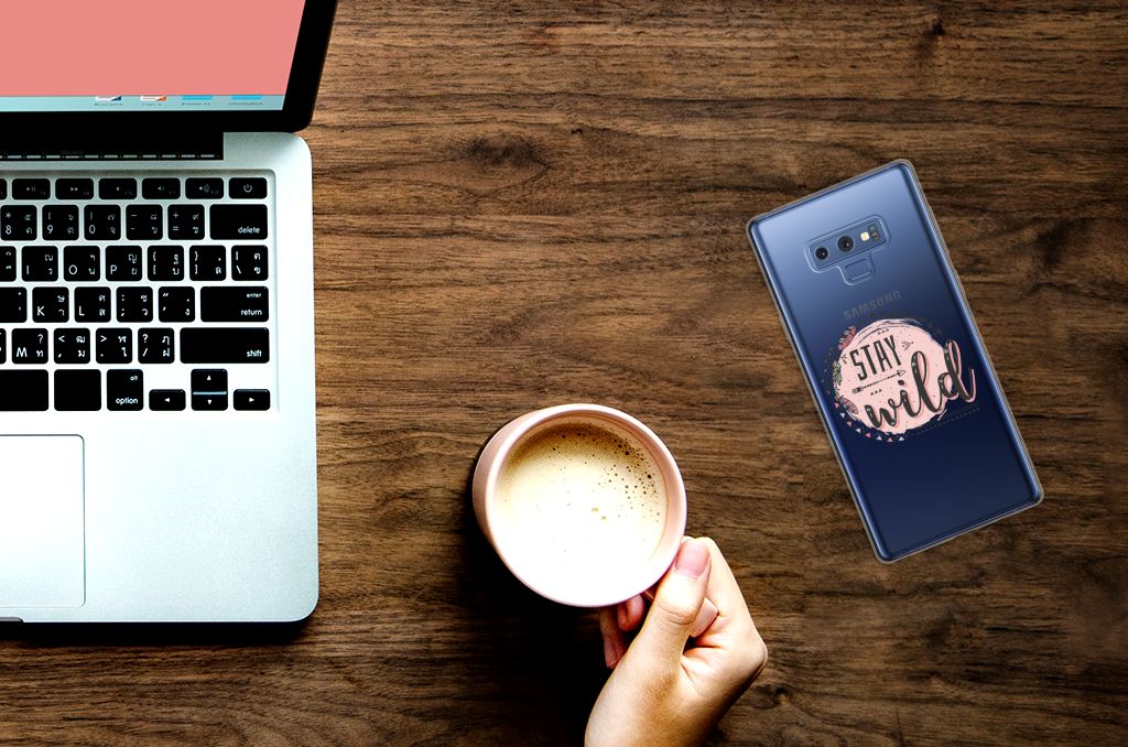 Samsung Galaxy Note 9 Telefoonhoesje met Naam Boho Stay Wild
