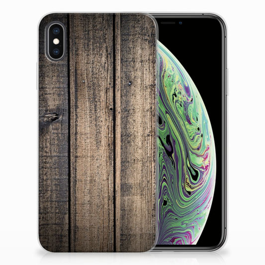 Apple iPhone Xs Max Bumper Hoesje Steigerhout