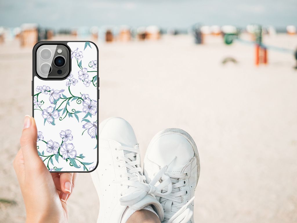 iPhone 13 Pro Max Uniek Bloemen Hoesje Blossom White B2C Telecom