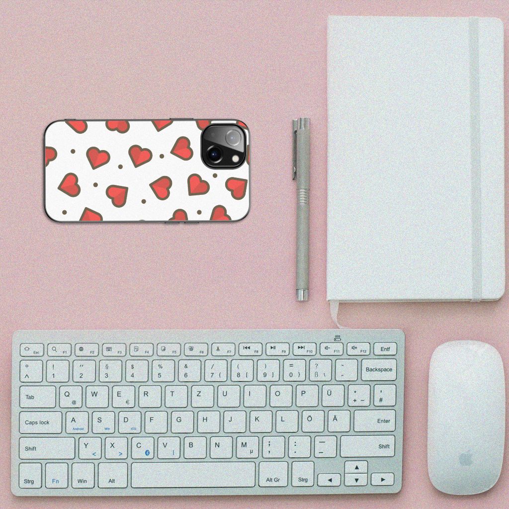 Apple iPhone 13 Back Case Hearts B2C Telecom