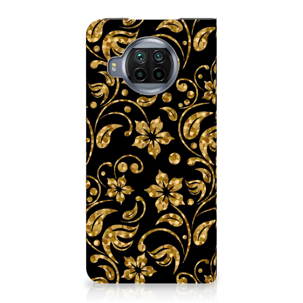 Xiaomi Mi 10T Lite Smart Cover Gouden Bloemen - B2C Telecom