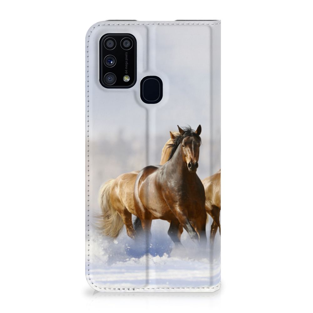 Samsung Galaxy M31 Hoesje maken Paarden - B2C Telecom