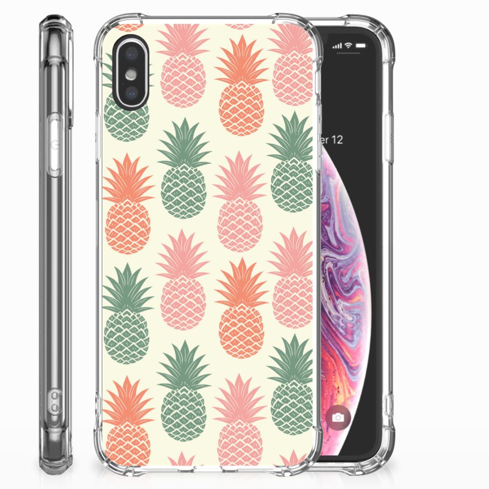 Apple iPhone Xs Max Beschermhoes Ananas