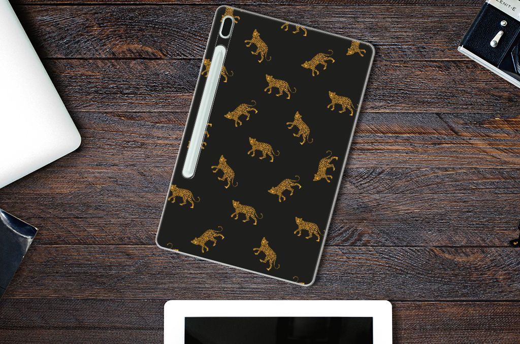 Back Case voor Samsung Galaxy Tab S7FE Leopards - B2C Telecom