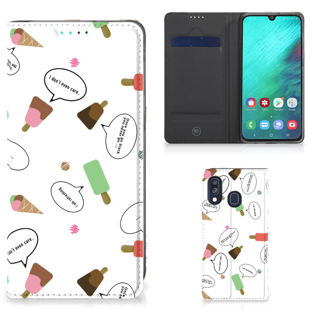 Samsung Galaxy A40 Flip Style Cover IJsjes