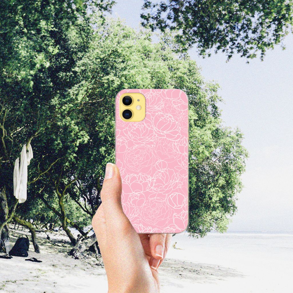 Apple iPhone 11 TPU Case White Flowers