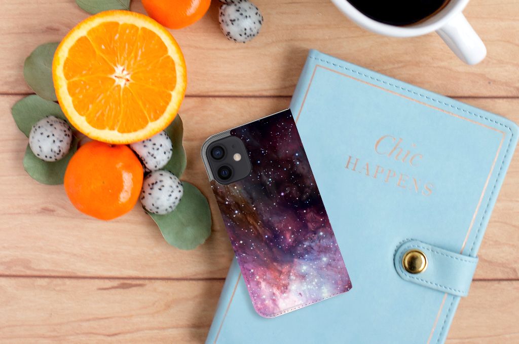 Stand Case voor iPhone 12 Mini Galaxy - B2C Telecom