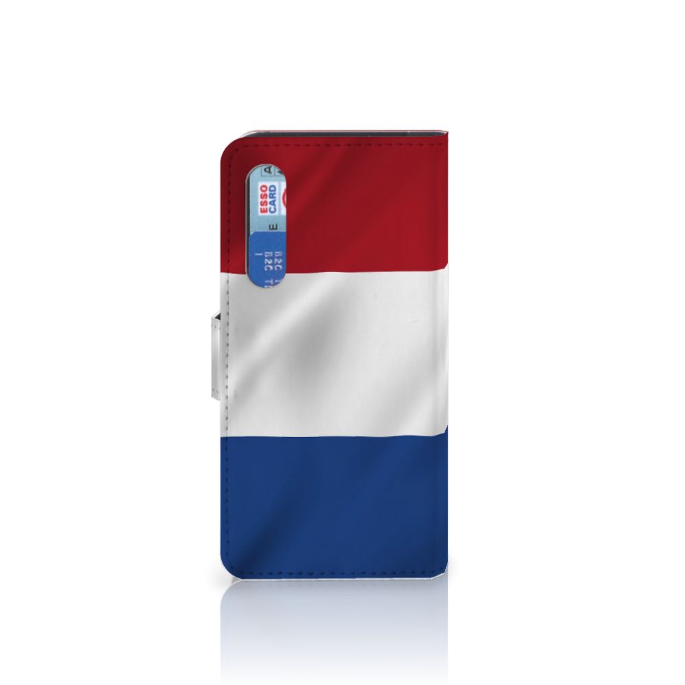 Xiaomi Mi 9 SE Bookstyle Case Nederlandse Vlag met artistiek design van de Nederlandse vlag.