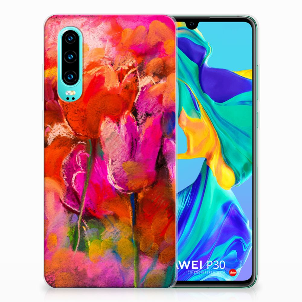 Hoesje maken Huawei P30 Tulips