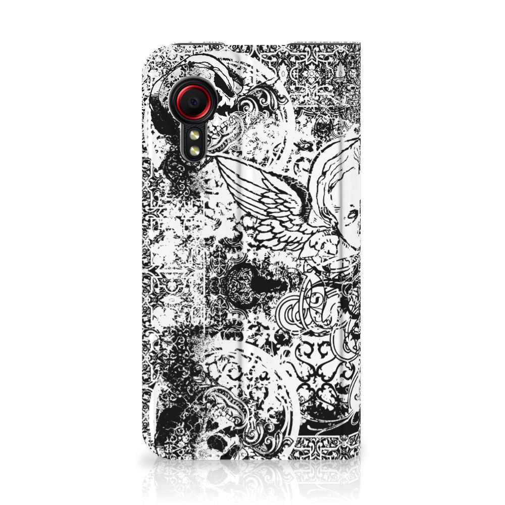 Mobiel BookCase Samsung Galaxy Xcover 5 Skulls Angel - B2C Telecom