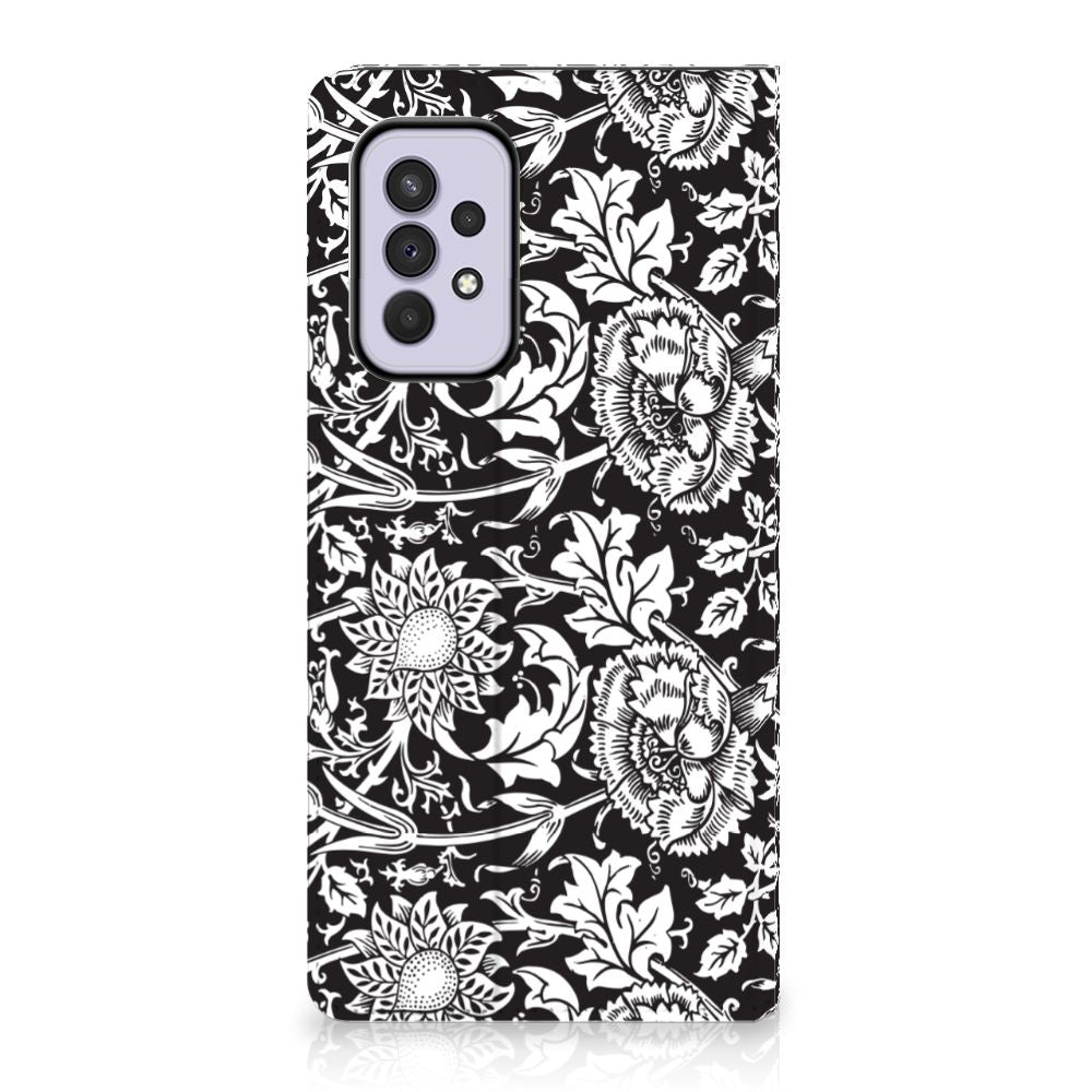 Samsung Galaxy A33 5G Smart Cover Black Flowers - B2C Telecom