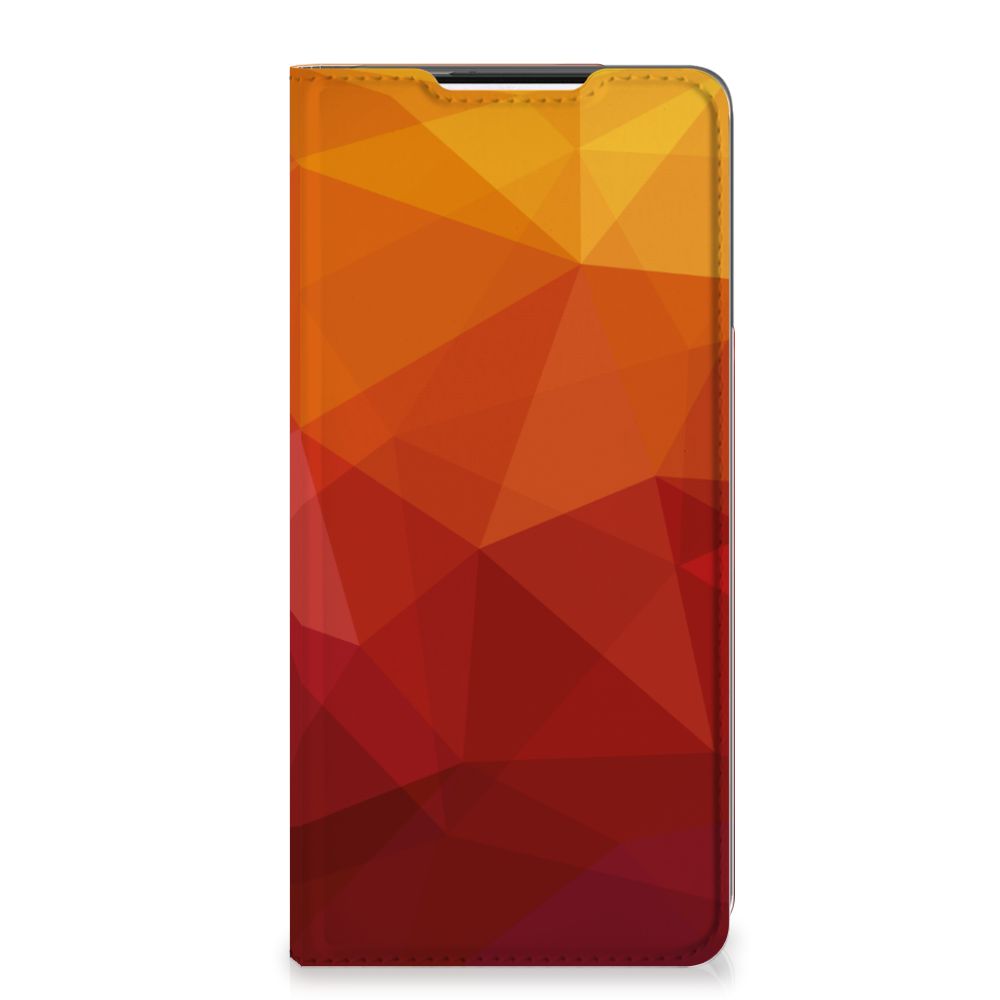 Stand Case voor Samsung Galaxy S21 Plus Polygon Red - B2C Telecom