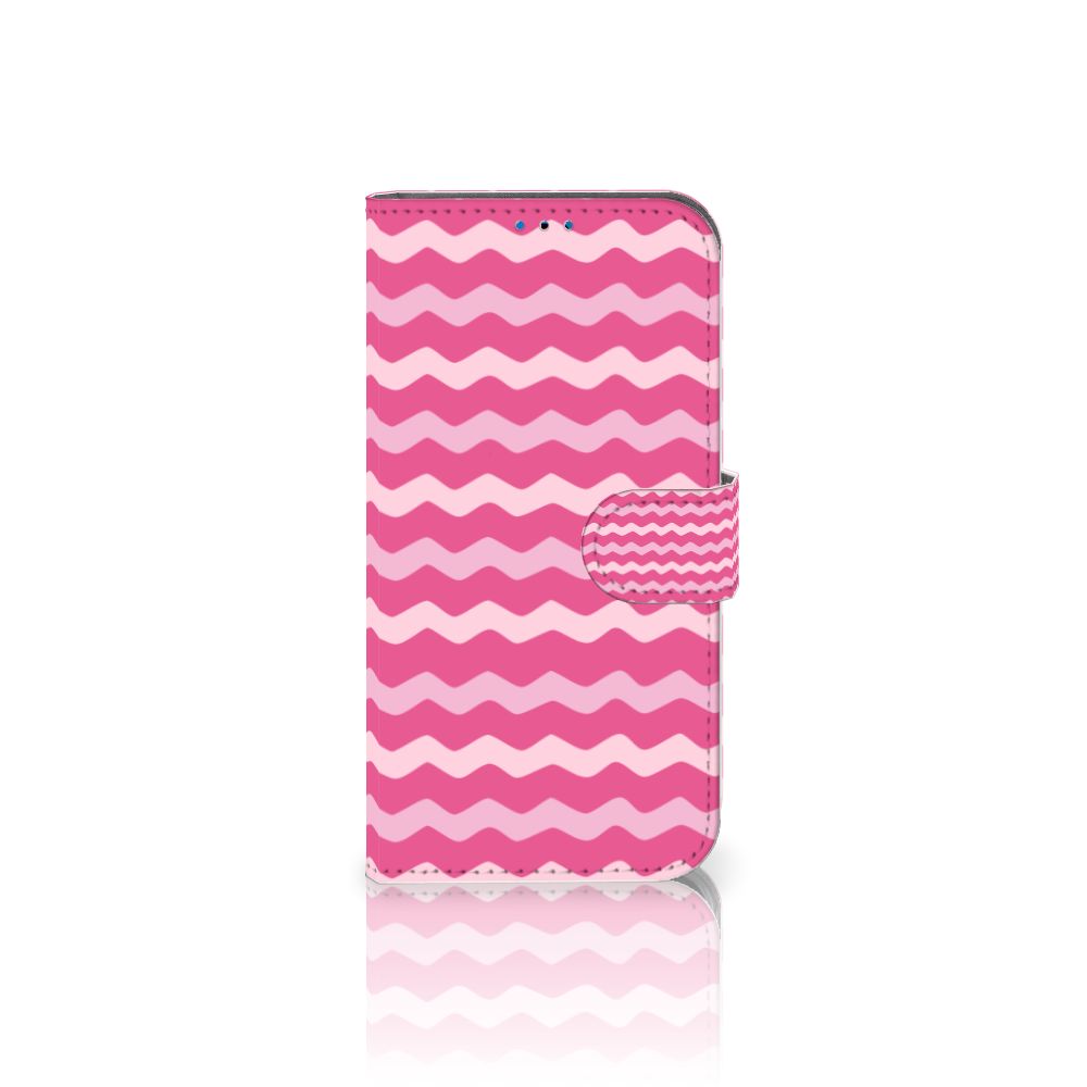 iPhone 14 Pro Telefoon Hoesje Waves Pink