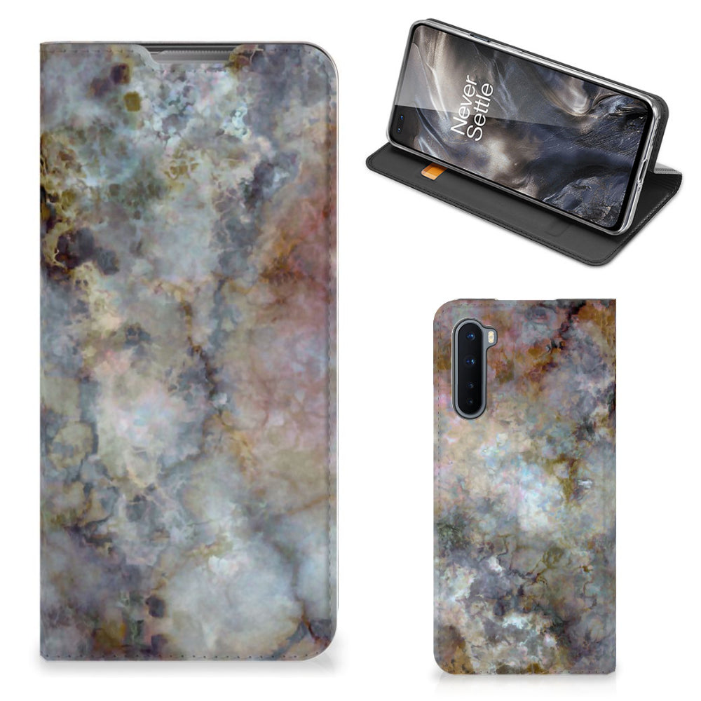 OnePlus Nord Standcase Marmer Grijs
