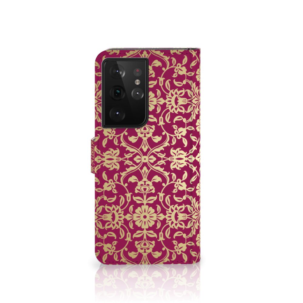 Wallet Case Samsung Galaxy S21 Ultra Barok Pink