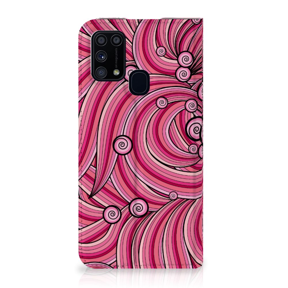 Samsung Galaxy M31 Bookcase Swirl Pink - B2C Telecom