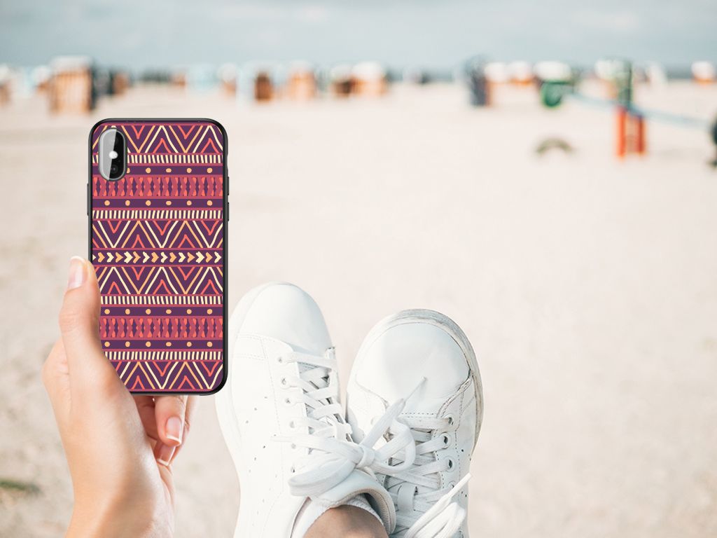 iPhone X | Xs Back Case Aztec Paars B2C Telecom