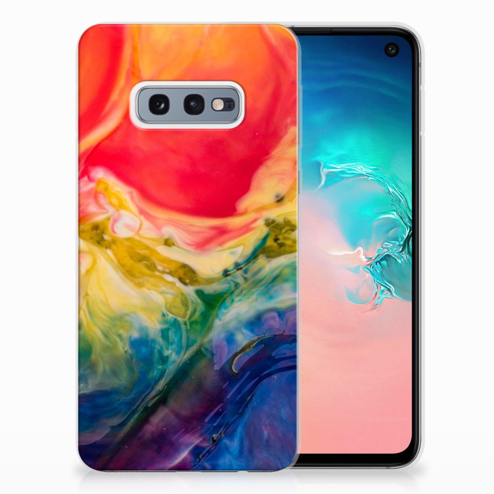 Hoesje maken Samsung Galaxy S10e Watercolor Dark
