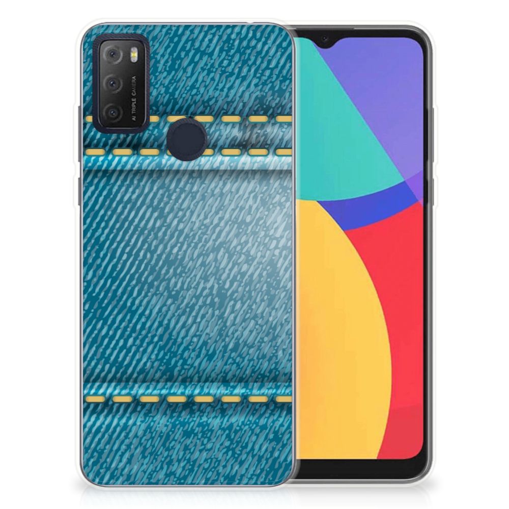 Alcatel 1S (2021) Silicone Back Cover Jeans