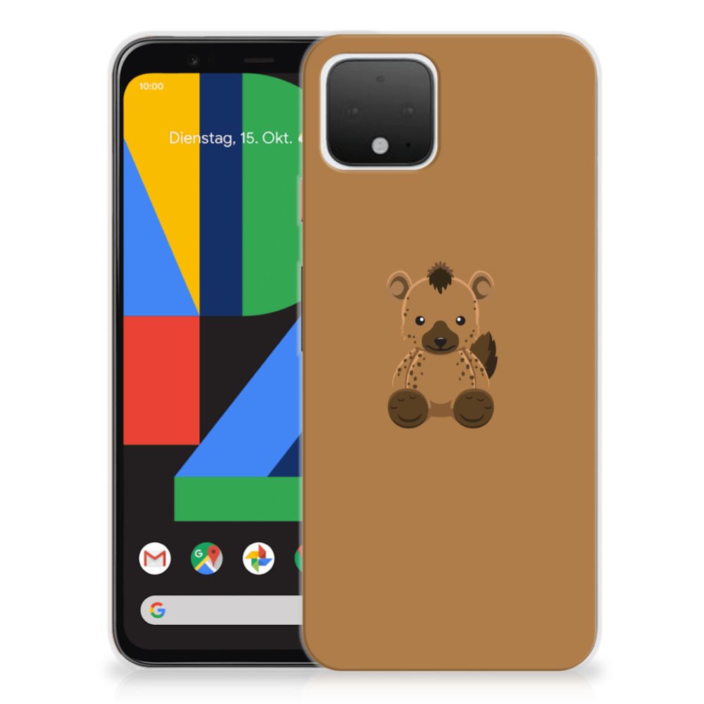 Google Pixel 4 Telefoonhoesje met Naam Baby Hyena